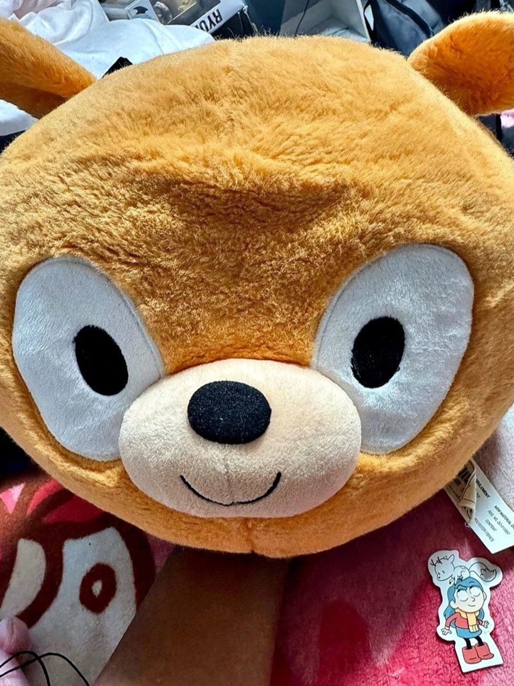 Gund Hilda Netflix Woff Head Face Pillow Round P 10”  (RARE & DISCONTINUED)